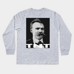 Funny Nietzsche TNT Kids Long Sleeve T-Shirt